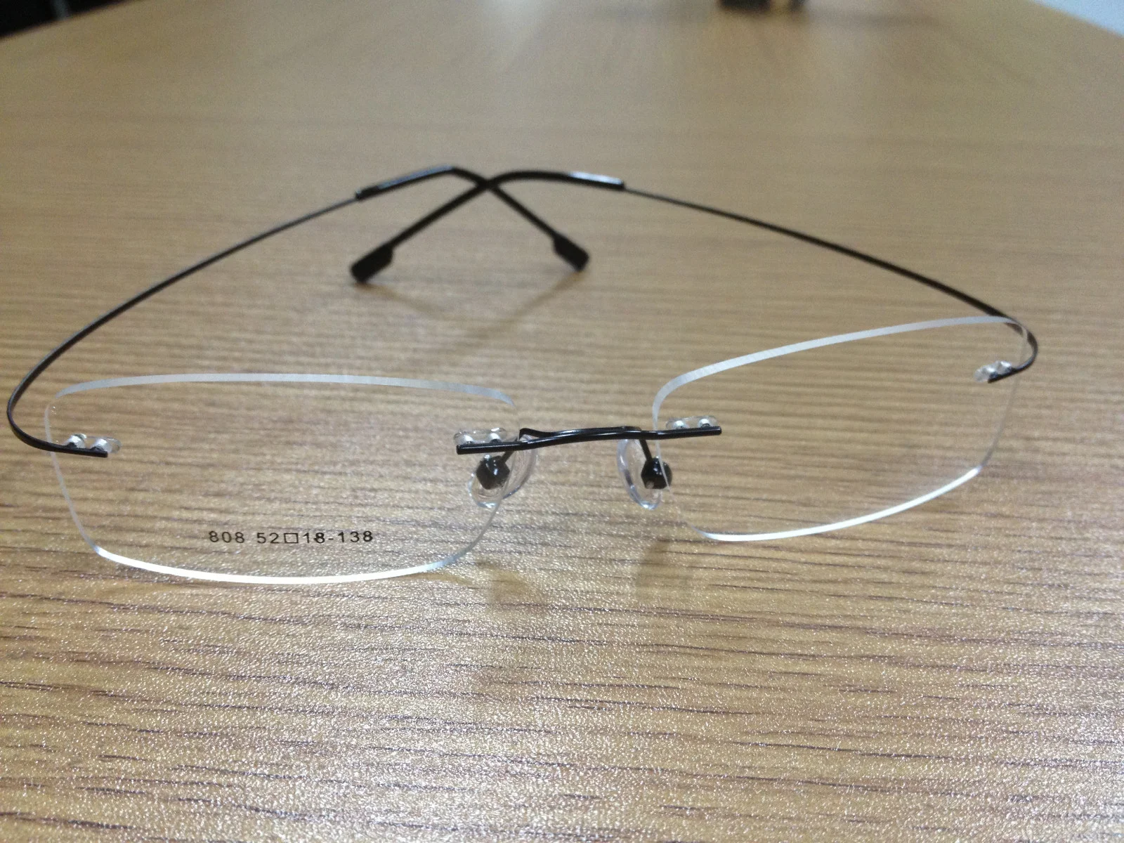 Flexible Memory Titanium Alloy Rimless Eyeglasses Frame Clear Spectacles Eyewear 4