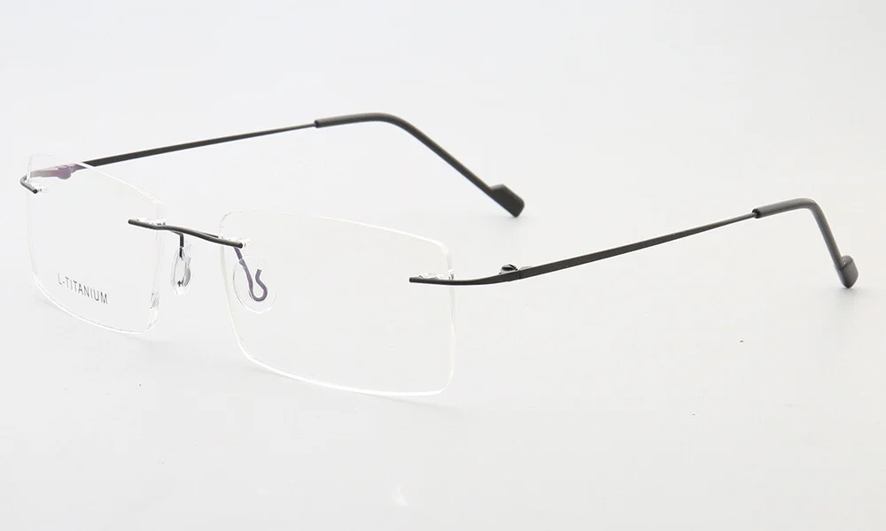 Ultralight B-Titanium Memory Women Eyeglass frames Men Rimless Alloy Glasses